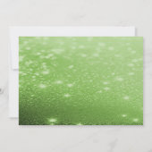 Grüne Blumenweihnachtsfeier Party Einladung (Rückseite)