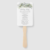 Grüne Blumenzeremonie Fächer (Rückseite)