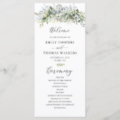 Grüne Blumenzeremonie Programm (Vorderseite)