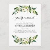 Grüne Blumenzwiebelankündigung Postkarte (Vorderseite)