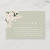 Grüne Blumenzwiebelkarte Victoria Begleitkarte (Vorderseite)