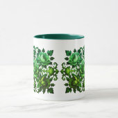 Grüne Blumige Tasse (Zentrum)