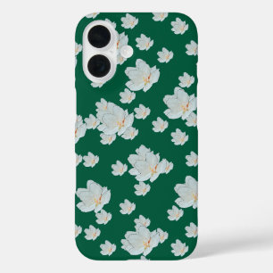 Grüne Blüten iPhone 16 Hülle