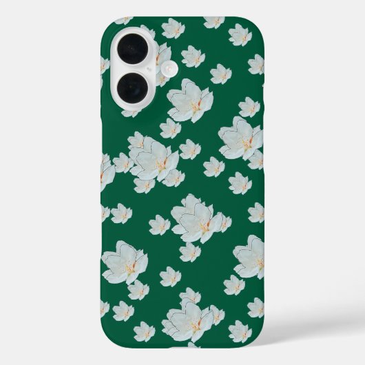 Grüne Blüten Case-Mate iPhone Hülle (Rückseite)