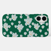 Grüne Blüten Case-Mate iPhone Hülle (Rückseite (Horizontal))