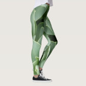 Grüne Blüten Leggings (Rechts)