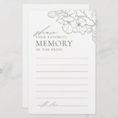 Grüne Blüten teilen sich ein Brautparty (Vorne/Hinten)