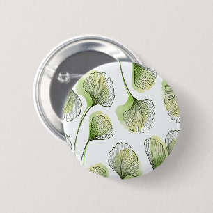 Grüne Blütenblätter Button