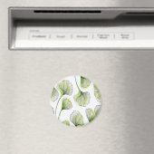 Grüne Blütenblätter Magnet (In Situ (Geschirrspüler))