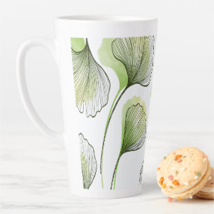 Grüne Blütenblätter Milchtasse