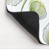 Grüne Blütenblätter Mousepad (Ecke)