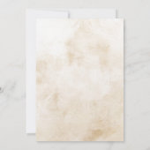 Grüne Blütengoldene Naturfeier Einladung (Rückseite)