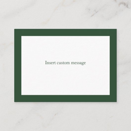 Grüne Blütenkuh Dankeschön Karte (Rückseite)