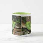 Grüne Boa-Schlangen-Wecker-Tasse Tasse (Zentrum)