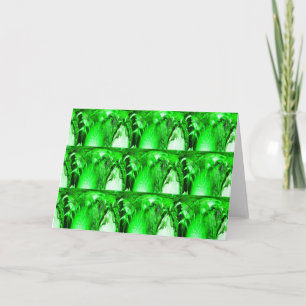 Grüne Bögen Feiertagskarte