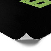 Grüne Bohnen Funny Jealous Bean Pub Dark BG Poster (Ecke)