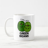 Grüne Bohnen Funny Jealous Bean Pub Kaffeetasse (Links)