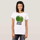 Grüne Bohnen Funny Jealous Bean Pub T-Shirt (Vorne ganz)