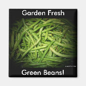 Grüne Bohnen in Spotlight Magnet (Vorne)