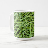 Grüne Bohnen Kaffeetasse (Vorderseite Links)
