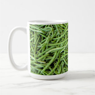 Grüne Bohnen Kaffeetasse