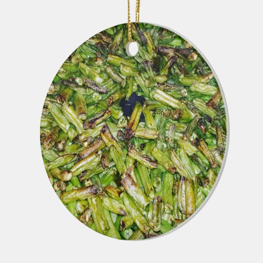 Grüne Bohnen… Keramikornament (Links)