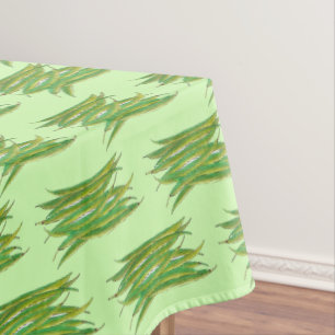 Grüne Bohnen Langbohnen Gemüse Veggie produzieren  Tischdecke