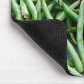 Grüne Bohnen Mousepad (Ecke)