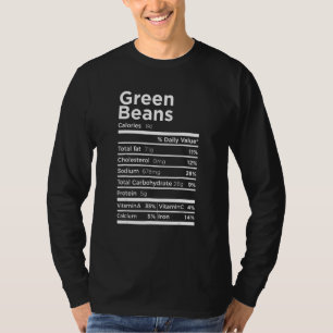 Grüne Bohnen Nährwertangaben Thanksgiving-Kostüm T-Shirt