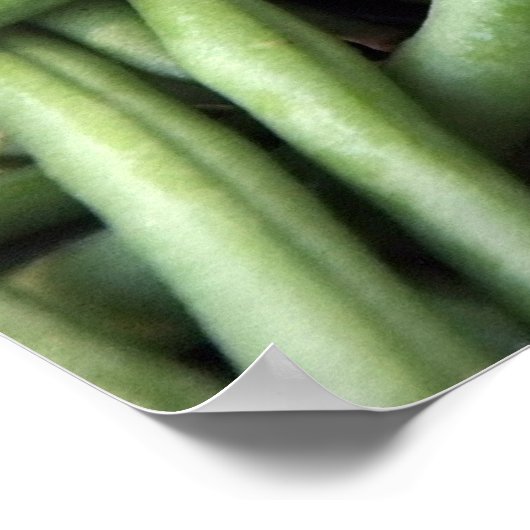 Grüne Bohnen Poster (Ecke)