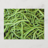 Grüne Bohnen Postkarte (Vorderseite)