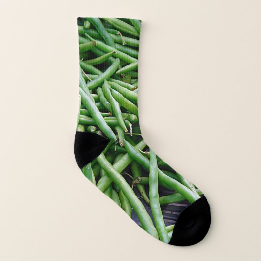 Grüne Bohnen Socken (Links - Innen)
