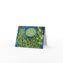 Grüne Bohnen und Erbsen in Bauern Pflanzenmarkt