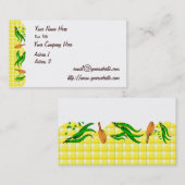 Grüne Bohnen zum Braten Pans Retro-Visitenkarten Visitenkarte (Vorne/Hinten)