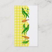 Grüne Bohnen zum Braten Pans Retro-Visitenkarten Visitenkarte (Rückseite)