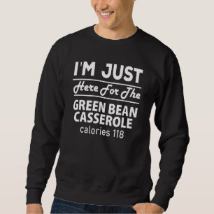Grüne Bohnenauflauf Kostüm Thanksgiving Essen Sweatshirt