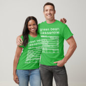 Grüne Bohnenkasserole Erntedank T-Shirt (Unisex)