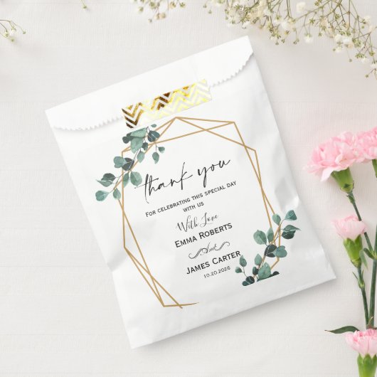 Grüne Boho-Blatt-Geschenkboxen Geschenktütchen (Versiegelt)