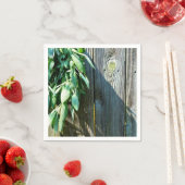 Grüne boho rustikale Barnholz Serviette (Beispiel)