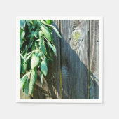 Grüne boho rustikale Barnholz Serviette (Vorderseite)