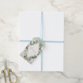 Grüne Boho-Sageometrie-Hochzeits-Dankeschön Geschenkanhänger (Mit Garn)