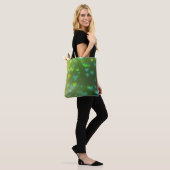 Grüne Bokeh hört Valentinstag Frühling Tasche (Am Model)