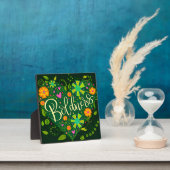 Grüne Boldness Inspiration Hübsche Blumenpracht Fotoplatte (InSitu)