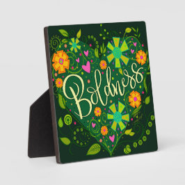 Grüne Boldness Inspiration Hübsche Blumenpracht Fotoplatte