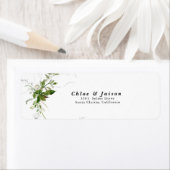 Grüne Botanicals Wasserfarbenkalligrafie Hochzeit (Insitu)