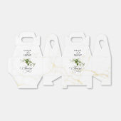 Grüne Botanicals Wasserfarbenkalligrafie Hochzeit Geschenkschachtel (Ungefaltet)