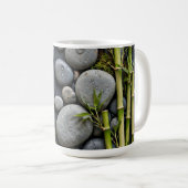 Grüne Botanik-Kunst-Tasse Kaffeetasse (VorderseiteRechts)