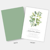 Grüne Botaniker kreuzen religiöse Erste Kommunion Einladung