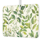 Grüne botanische Blätter Autolufterfrischer (Links)