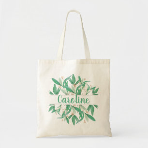 Grüne botanische Blätter Elegante Hochzeitstorte Tragetasche